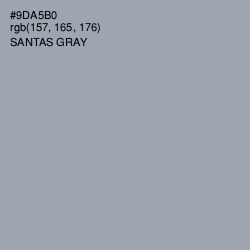 #9DA5B0 - Santas Gray Color Image